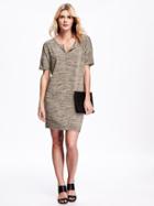Old Navy Short Sleeve Jersey Cocoon Dress - Line In The Sand