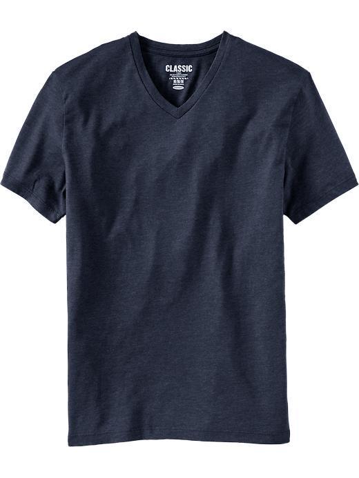 Old Navy Mens Classic V Neck Tees - Navy Heather