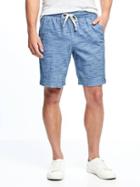 Old Navy Textured Drawstring Shorts For Men 9 - Heather Chamomile Lavender