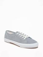 Old Navy Canvas Sneakers For Women - Chambray Print