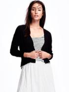 Old Navy Relaxed Hi Lo Cardi For Women - Black