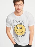 Peanuts&#174 Snoopy &#34;be Happy&#34; Tee For Men