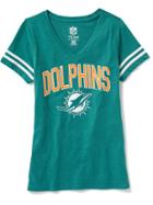 Old Navy Nfl V Neck Tee For Women - Dolphins