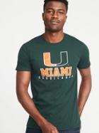Old Navy Mens College Team Graphic Tee For Men University Of Miami Size Xxl