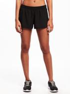 Old Navy Womens Semi-fitted Run Shorts For Women Black Size M