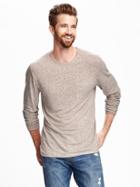 Linen-blend Tee For Men