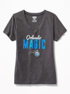 Old Navy Womens Nba Team V-neck Tee For Women Magic Size S