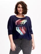 Old Navy Relaxed Plus Size Graphic Tee Size 4x Plus - Lost At Sea Navy