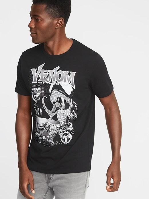 Old Navy Mens Marvel Comics Venom Graphic Tee For Men Black Size Xs