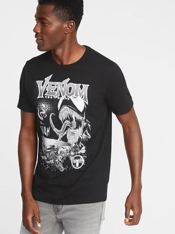 Old Navy Mens Marvel Comics Venom Graphic Tee For Men Black Size Xs