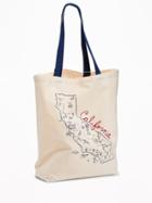 Old Navy Womens California Graphic Canvas Tote For Women Map Size One Size