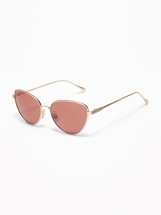 Wire-frame Cat&#39;s Eye Sunglasses For Women