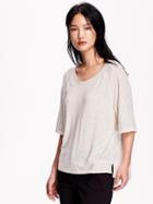 Old Navy Womens Lightweight Sweater Knit Top Size L - Cream Of Wheat