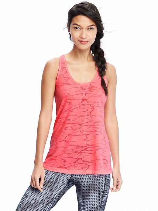 Old Navy Womens Active Burnout Tanks - Wink Pink Neon