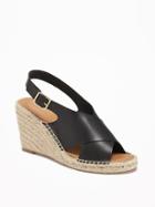 Old Navy Cross Strap Espadrilles For Women - Black