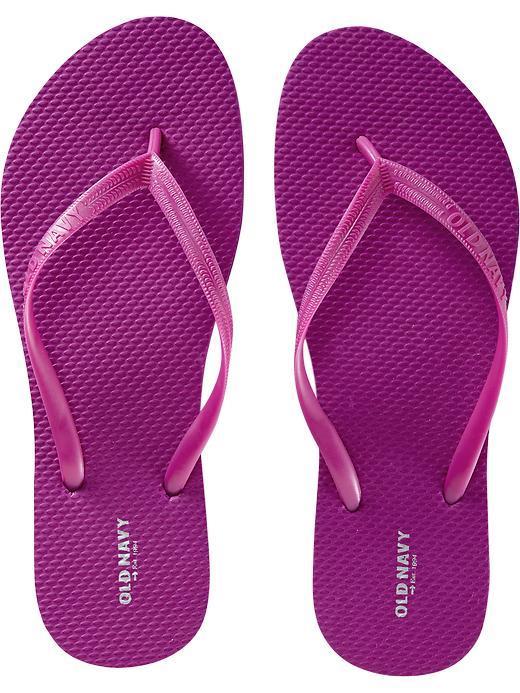 Old Navy Womens Classic Flip Flops - Magenta Magic