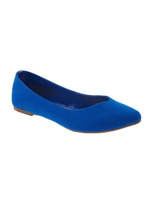 Old Navy Faux Suede Ballet Flats - Bluest Eye