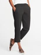 Old Navy Womens Mid-rise Slim Ponte-knit Track Pants For Women Carbon Size L