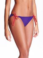 Old Navy Womens String Bikini Bottoms Size M - Deep Dive Nylon