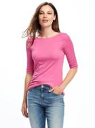 Old Navy Classic Ballet Back Tee For Women - Raspberry Surprise