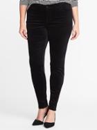 Old Navy Womens High-rise Smooth & Slim Plus-size Velvet Rockstar Pants Blackjack Size 30