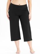 Old Navy Womens Plus-size Yoga Crops Black Size 2x