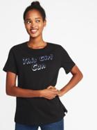 Graphic Crew-neck Tee For Women