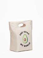 Old Navy Womens Graphic Canvas Lunch Tote You Guac My World Size One Size
