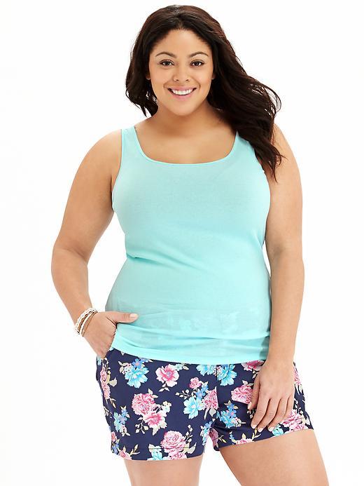 Old Navy Womens Plus Perfect Rib Knit Tanks Size 1x Plus - Madeira Bay