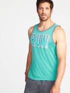 Old Navy Mens Go-dry Cool Graphic Performance Tank For Men Endless Summer Size S