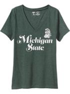 Old Navy Womens College Team V Neck Tee Size L - University Of Michigan