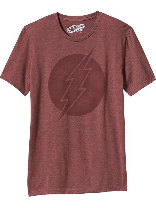Old Navy Mens Dc Comics The Flash Tees Size Xxl Big - Crimson Red