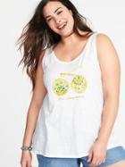Old Navy Womens Everywear Graphic Plus-size Tank Pure Imagination Size 4x