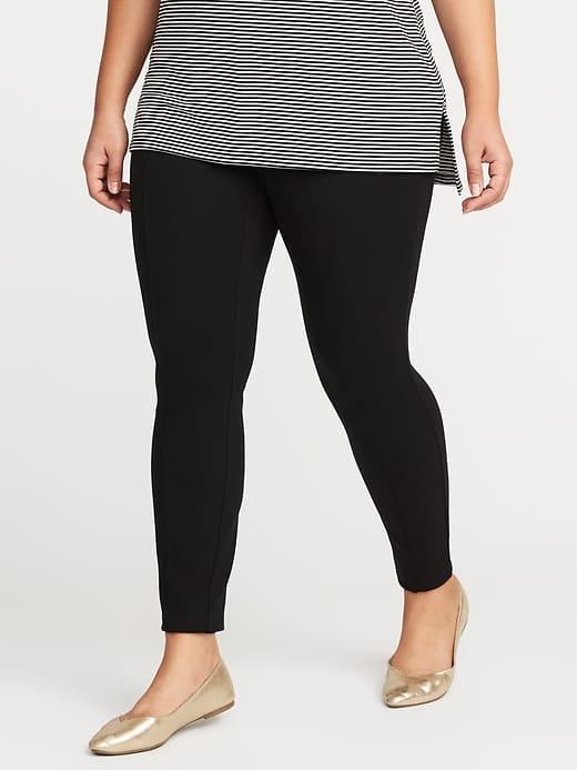 Old Navy Womens Plus-size Built-in Sculpt Stevie Pants Black Size 3x