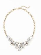 Old Navy Multi Crystal Statement Necklace For Women - Brass