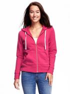 Old Navy Relaxed Full Zip Fleece Hoodie For Women - Party Started Pink