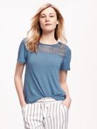 Old Navy Lace Yoke Swing Tee For Women - Thee Oh Seas