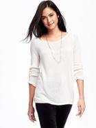 Old Navy Classic Crew Neck Pullover For Women - In A Flurry