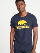 Old Navy Mens College Team Graphic Tee For Men Cal Golden Bears Size S