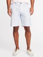 Old Navy Mens Slim Ultimate Built-in Flex Shorts For Men (10) Mini Blue Stripe Size 32w