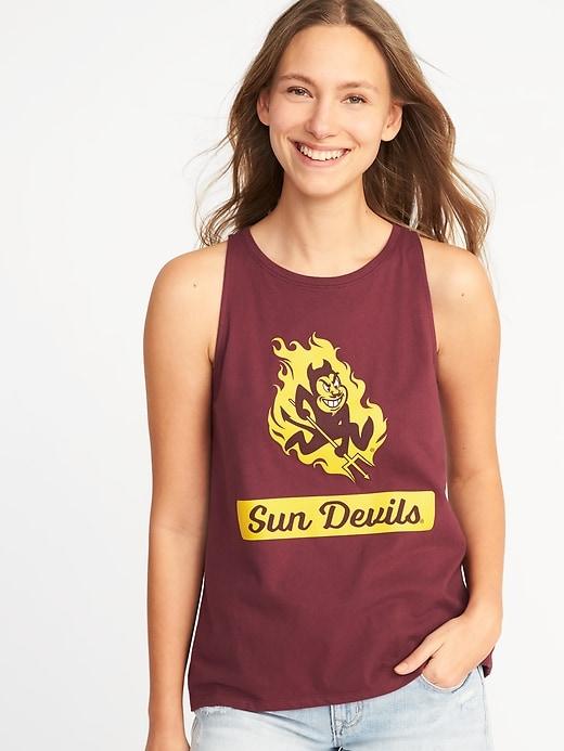 Old Navy Womens College-team Graphic High-neck Tank For Women Arizona State Size L