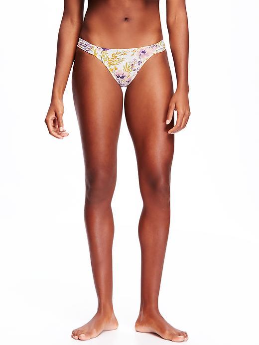 Old Navy Bikini Bottoms For Women - Neutral Floral