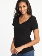 Old Navy Womens Everywear V-neck Tee For Women Black Size Xs