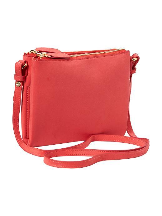 Old Navy Womens Faux Suede Crossbodies Size One Size - Flaming Tulip