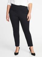 Old Navy Womens High-rise Pull-on Plus-size Pants Black Size 18