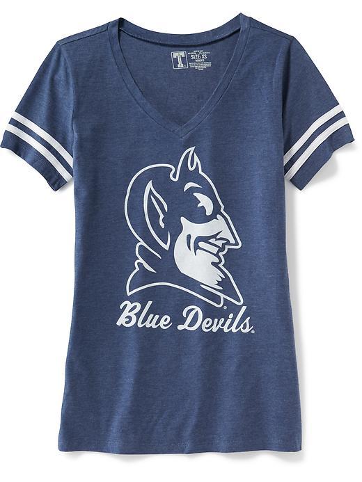 Old Navy College Team Graphic V Neck Tee For Women - Duke University