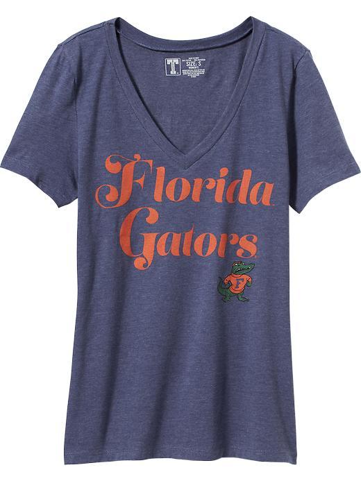 Old Navy Womens College Team V Neck Tee Size L - Florida