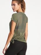 Old Navy Womens Relaxed Mesh-back Side-tie Tee For Women Olive Size S