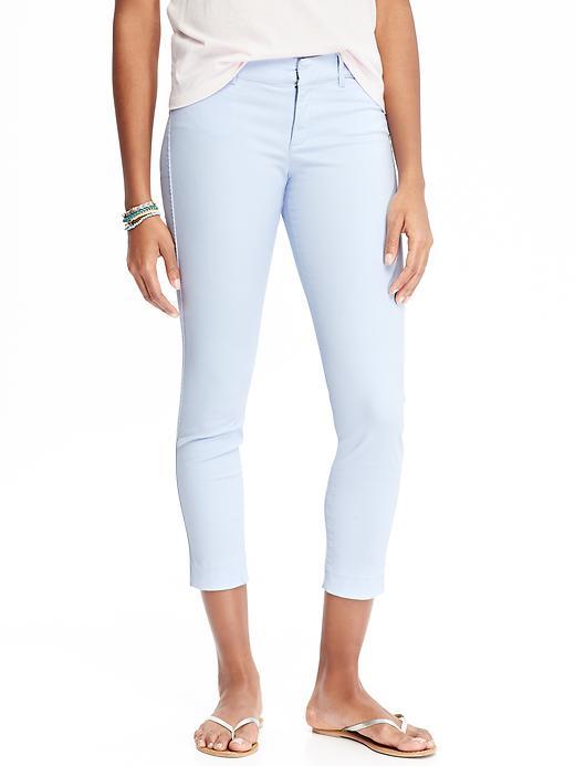 Old Navy Womens The Pixie Chinos Size 0 Regular - Sky Caramba