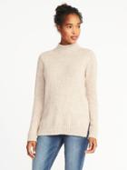 Old Navy Womens Marled Mock-neck Sweater For Women Camel Size Xxl